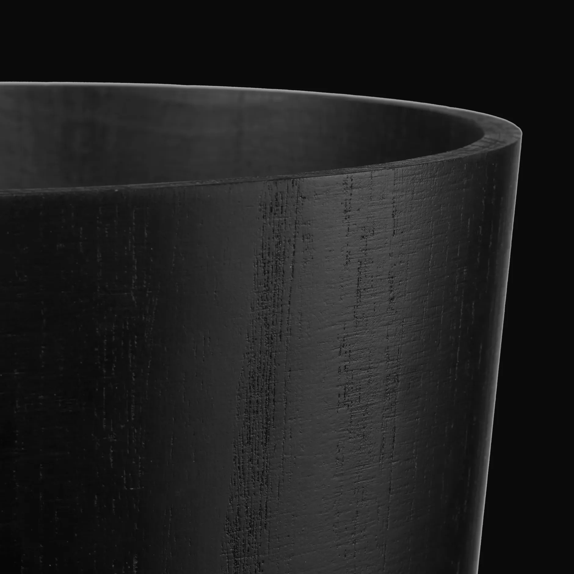 Black Wood Waste Bin Storage Baskets & Hampers|Storage & Baskets