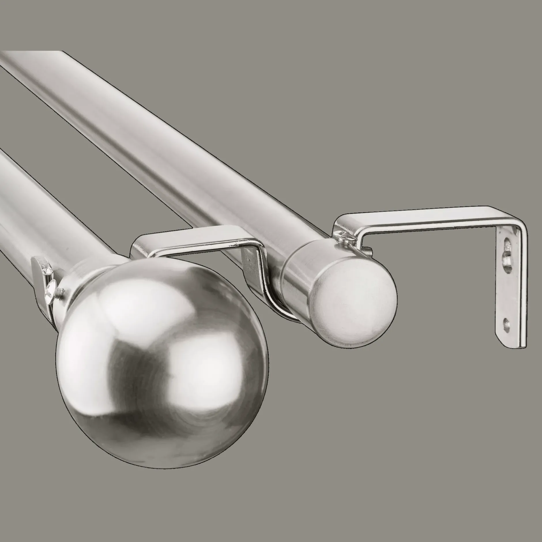 Discount Blackout Curtains Double Rod Set - Diameter 25/28 mm Curtain Rods