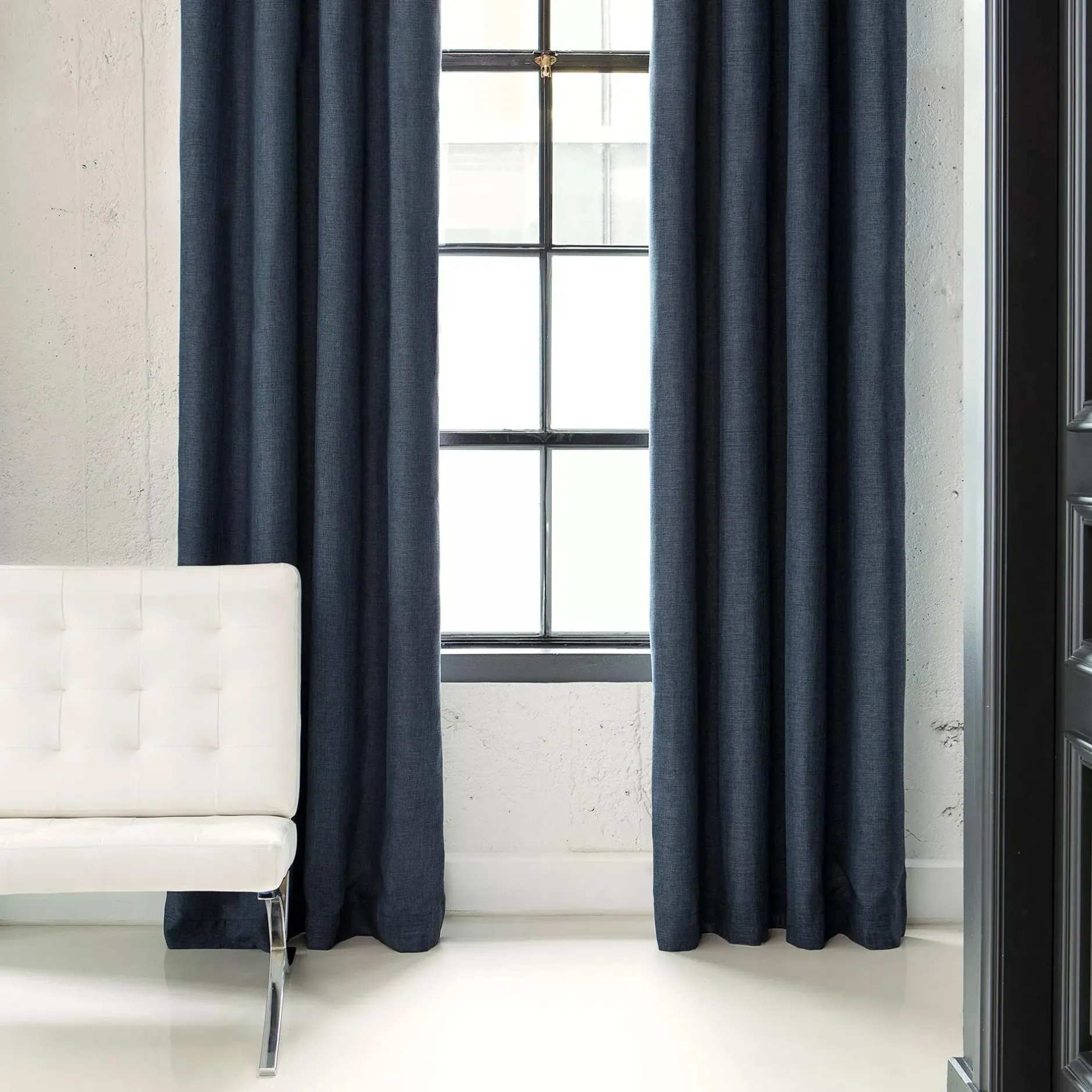 Hot Blue Darja Blackout Curtain Sheer Curtains & Window Sheer Panels|Blackout Window Curtains