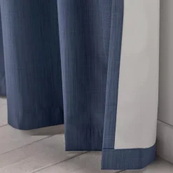 Outlet Blue Vence Blackout Curtain with Hidden Back Tab Sheer Curtains & Window Sheer Panels|Blackout Window Curtains