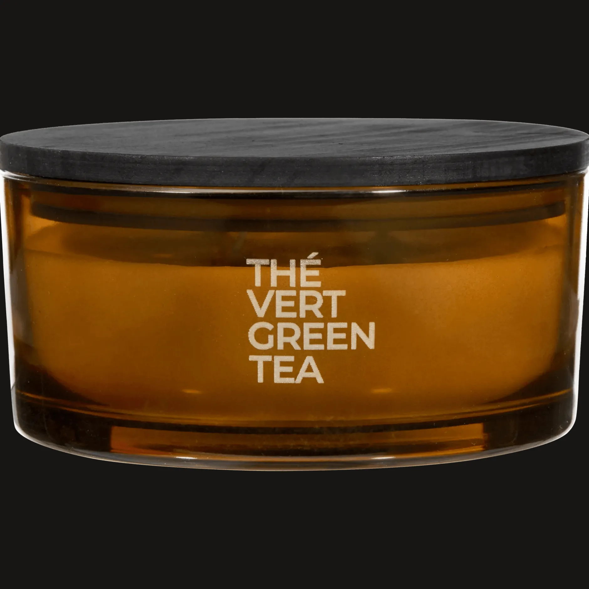 New Green Tea Candle with Wooden Lid Candles & Candle Stick Holders