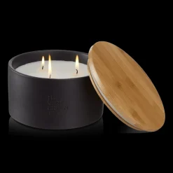 Hot Green Tea Candle with Wooden Lid Candles & Candle Stick Holders