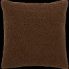 Discount Brown Doodle Boucle Decorative Throw Pillow Decorative Throw Pillows
