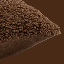 Discount Brown Doodle Boucle Decorative Throw Pillow Decorative Throw Pillows