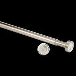 Best Brushed Nickel Curtain Tension Rod - Diameter 16/19 mm Curtain Rods