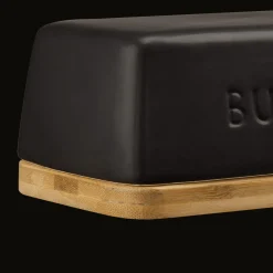 Sale Ceramic & Wood Butter Dish Dinnerware|Kitchen & Dining Accessories