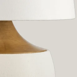 Ceramic and Wood Table Lamp Table Lamps
