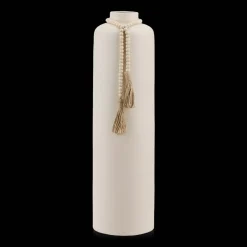 Discount Ceramic Floor Vase with Beaded Tassels Modern Decorative Vases|Home Decorative Items & Objects