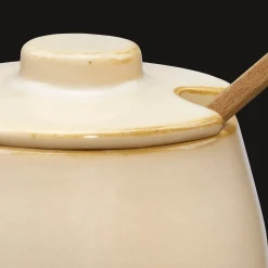 New Ceramic Jar with Spoon Dinnerware|Kitchen & Dining Accessories