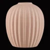 Online Ceramic Ribbed Table Vase Home Decorative Items & Objects