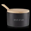 Online Ceramic Salt Jar with Bamboo Lid and Spoon Dinnerware|Kitchen & Dining Accessories