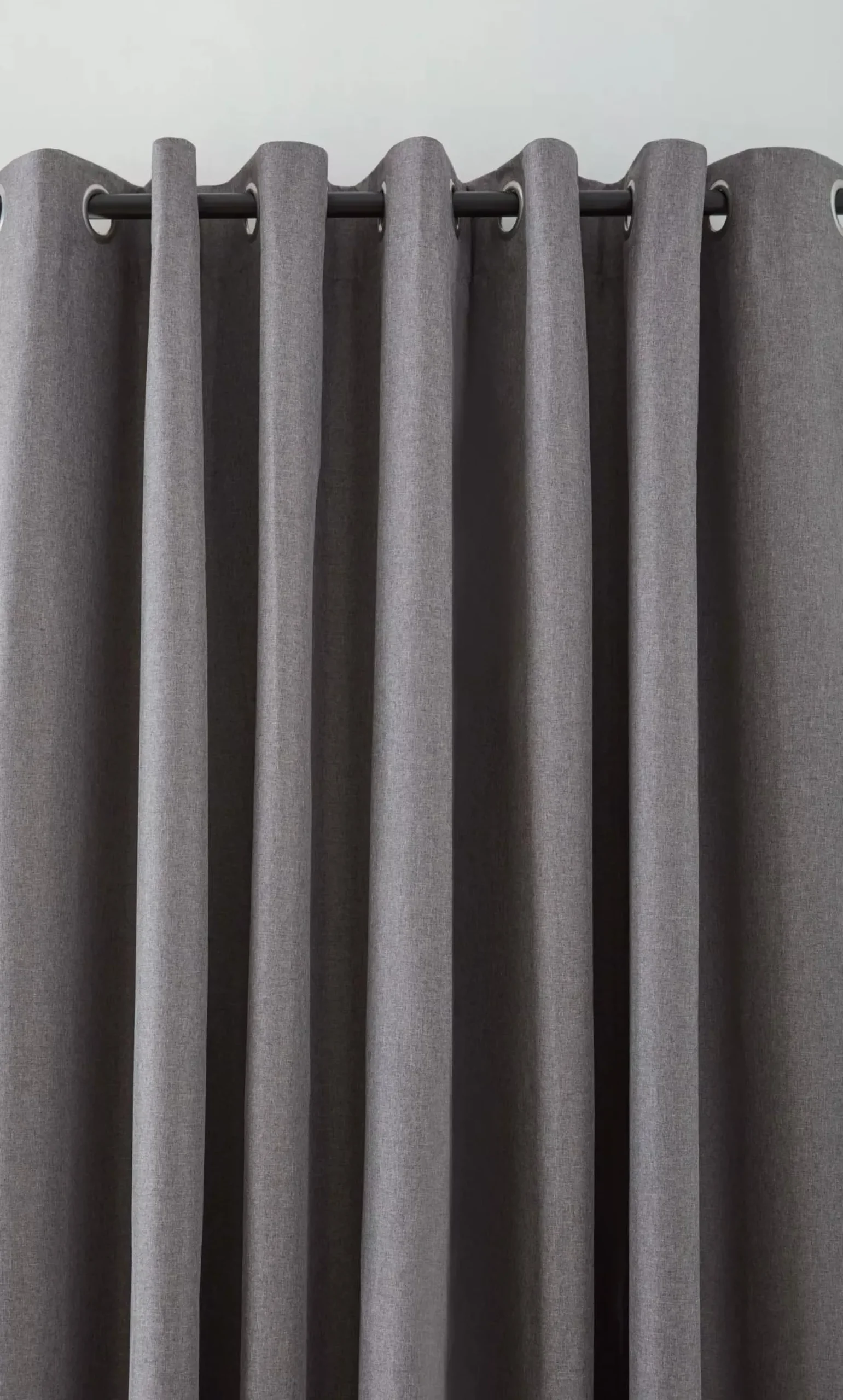 Hot Charcoal Chambray Blackout Curtain Sheer Curtains & Window Sheer Panels|Blackout Window Curtains