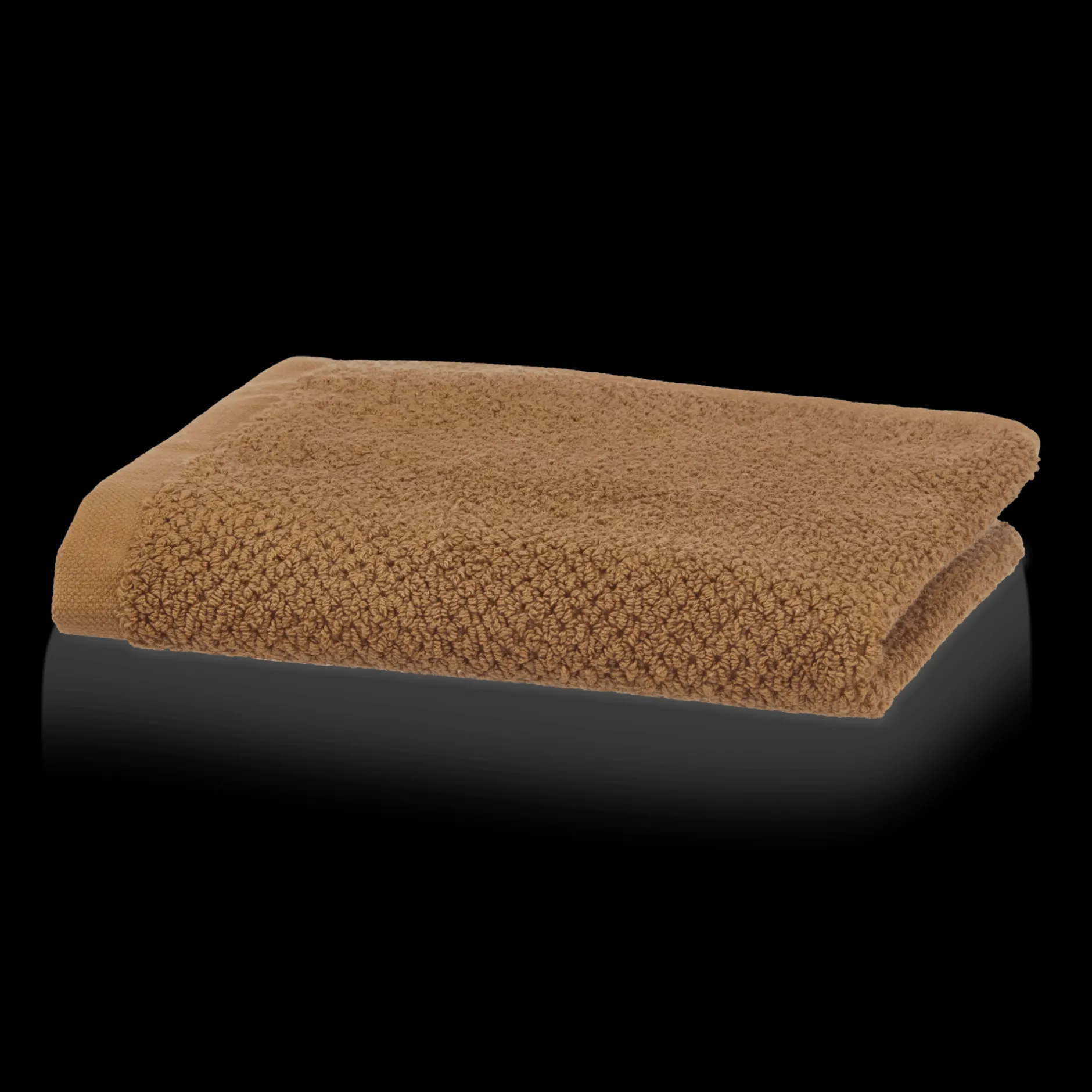 Cognac Textured Washcloth Bath Towels