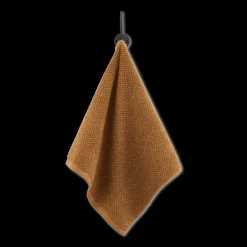 Cognac Textured Washcloth Bath Towels