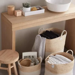 Best Corn Fiber and Cotton Rope Storage Basket Storage Baskets & Hampers|Storage & Baskets