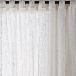 Outlet Cream Eneca Back-Tab/Rod-Pocket Curtain Sheer Curtains & Window Sheer Panels