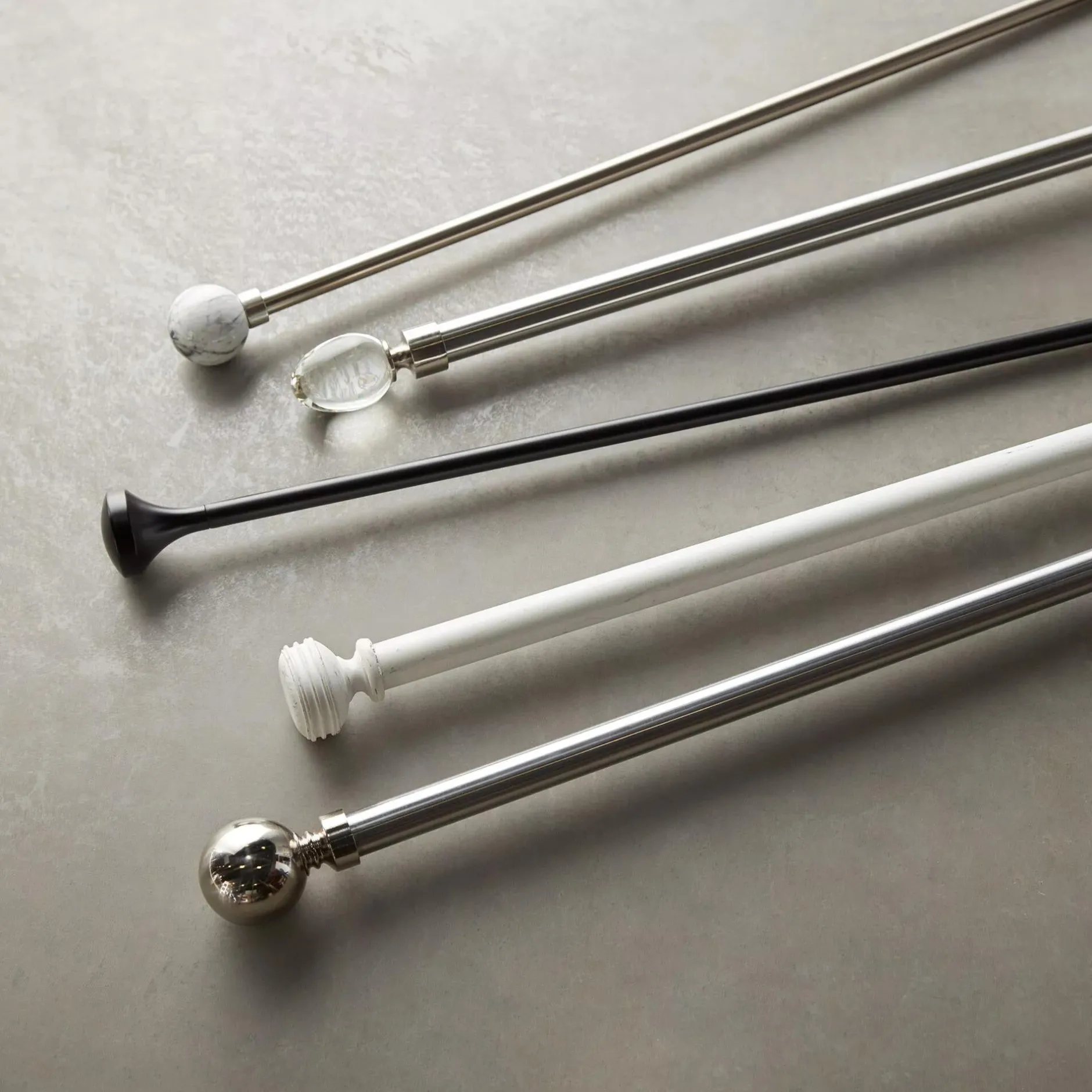 Clearance Curtain Rod Set - Diameter 22/25 mm Curtain Rods