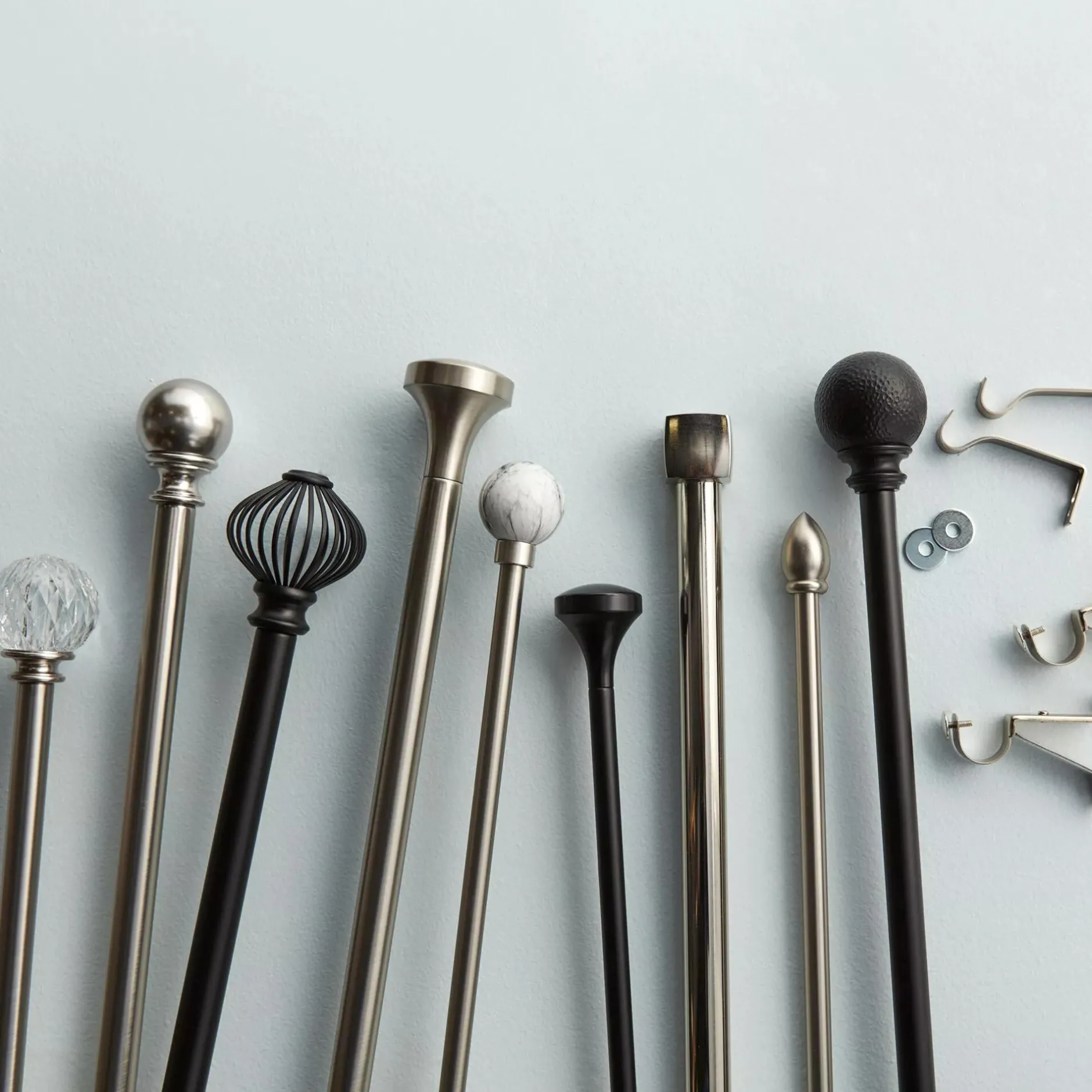 Online Curtain Rod Set - Diameter 22/25 mm Curtain Rods