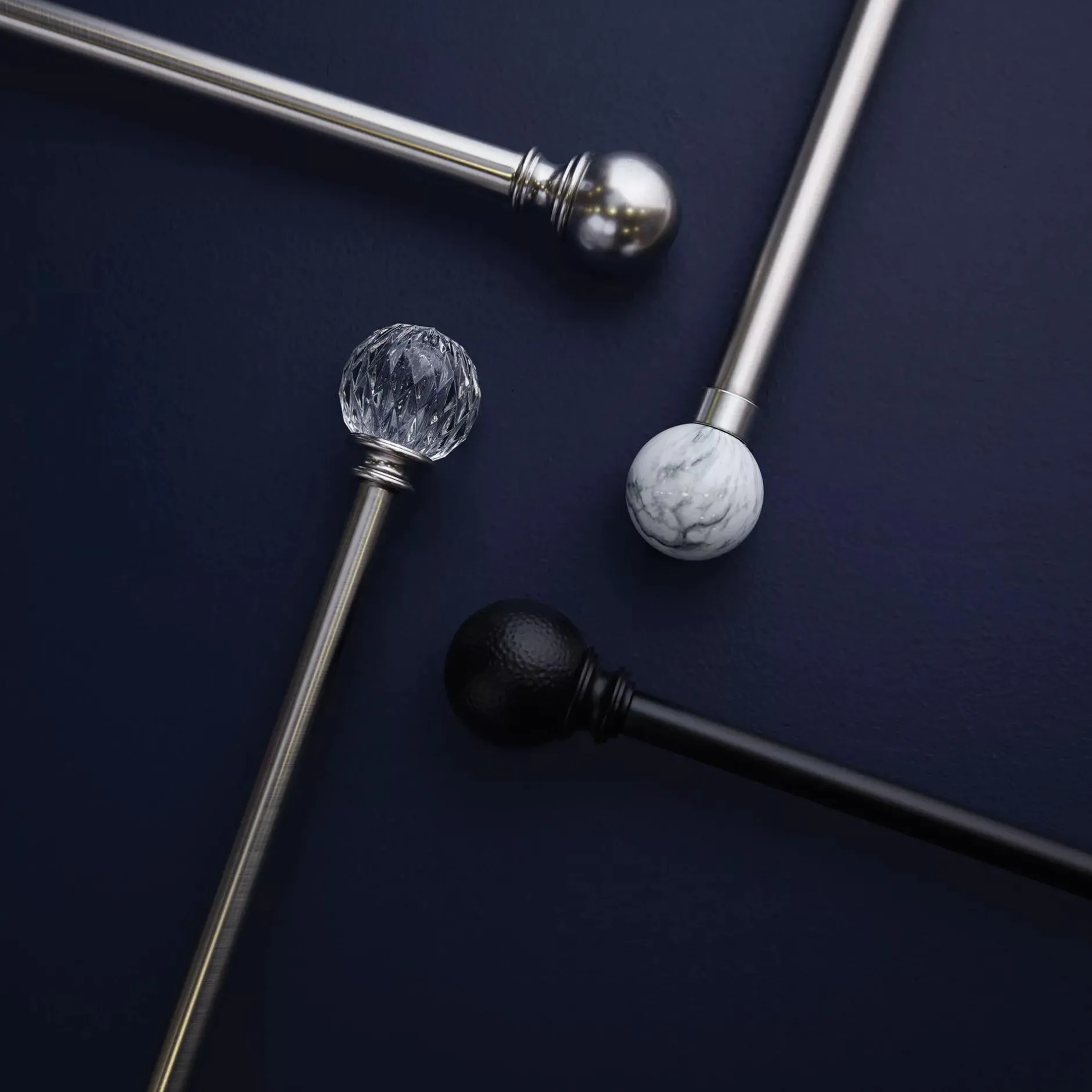 Online Curtain Rod Set - Diameter 22/25 mm Curtain Rods