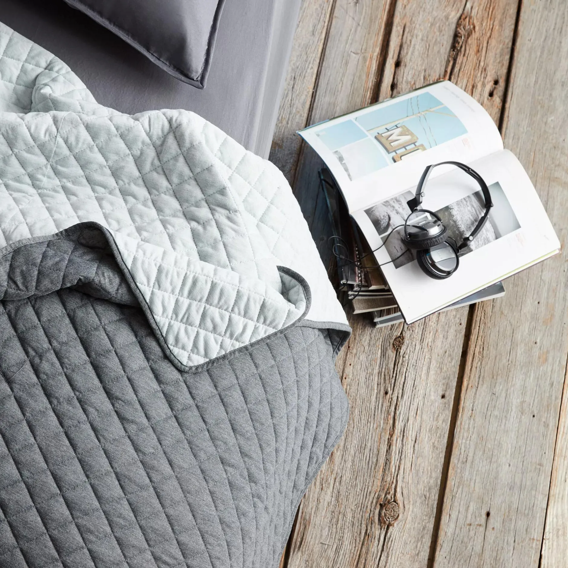 Clearance Damien Collection - Reversible Jersey Coverlet Set Coverlet Sets