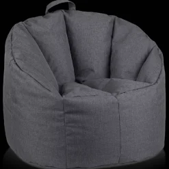 Discount Dark Grey Canvas Bean Bag Junior Bedroom Furniture