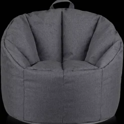Discount Dark Grey Canvas Bean Bag Junior Bedroom Furniture