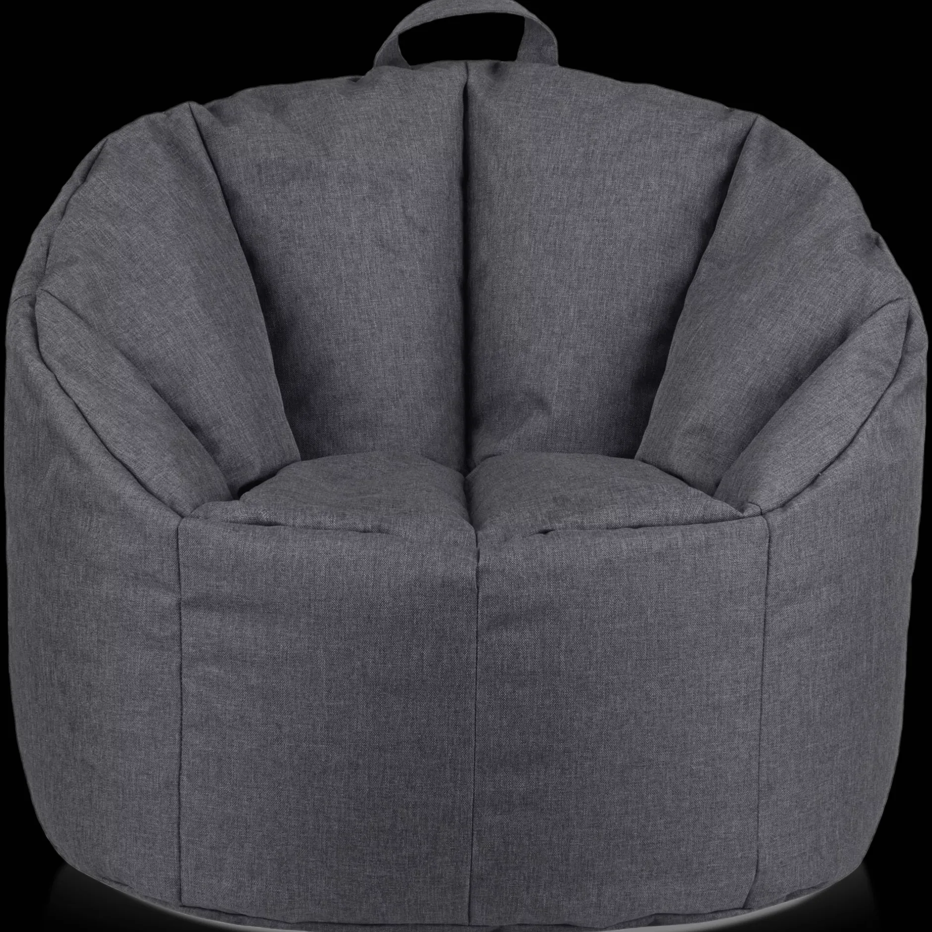 Discount Dark Grey Canvas Bean Bag Junior Bedroom Furniture