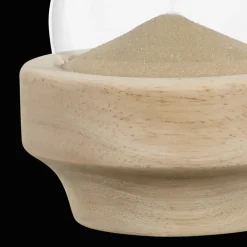 Decorative Hourglass with Wood Base Home Decorative Items & Objects