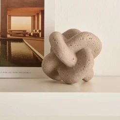 Online Decorative Speckled Ceramic Knot Home Decorative Items & Objects