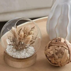 Discount Dried Flowers Glass Dome Home Decorative Items & Objects