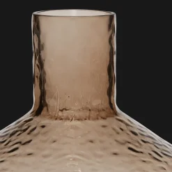 Outlet Embossed Decorative Glass Vase Home Decorative Items & Objects