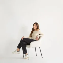 Sale Fabric and Metal Dining Chair Furniture Accessories|Dining Chairs