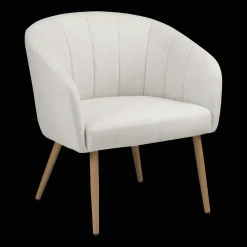 New Fabric and Metal Wood Effect Accent Chair Accent Chairs
