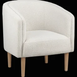 Outlet Fabric and wood accent chair Accent Chairs