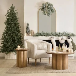 Outlet Fabric and wood accent chair Accent Chairs