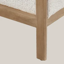 New Fabric and Wood Bench Entryway Benches Ottomans And Poufs|Ottomans & Benches