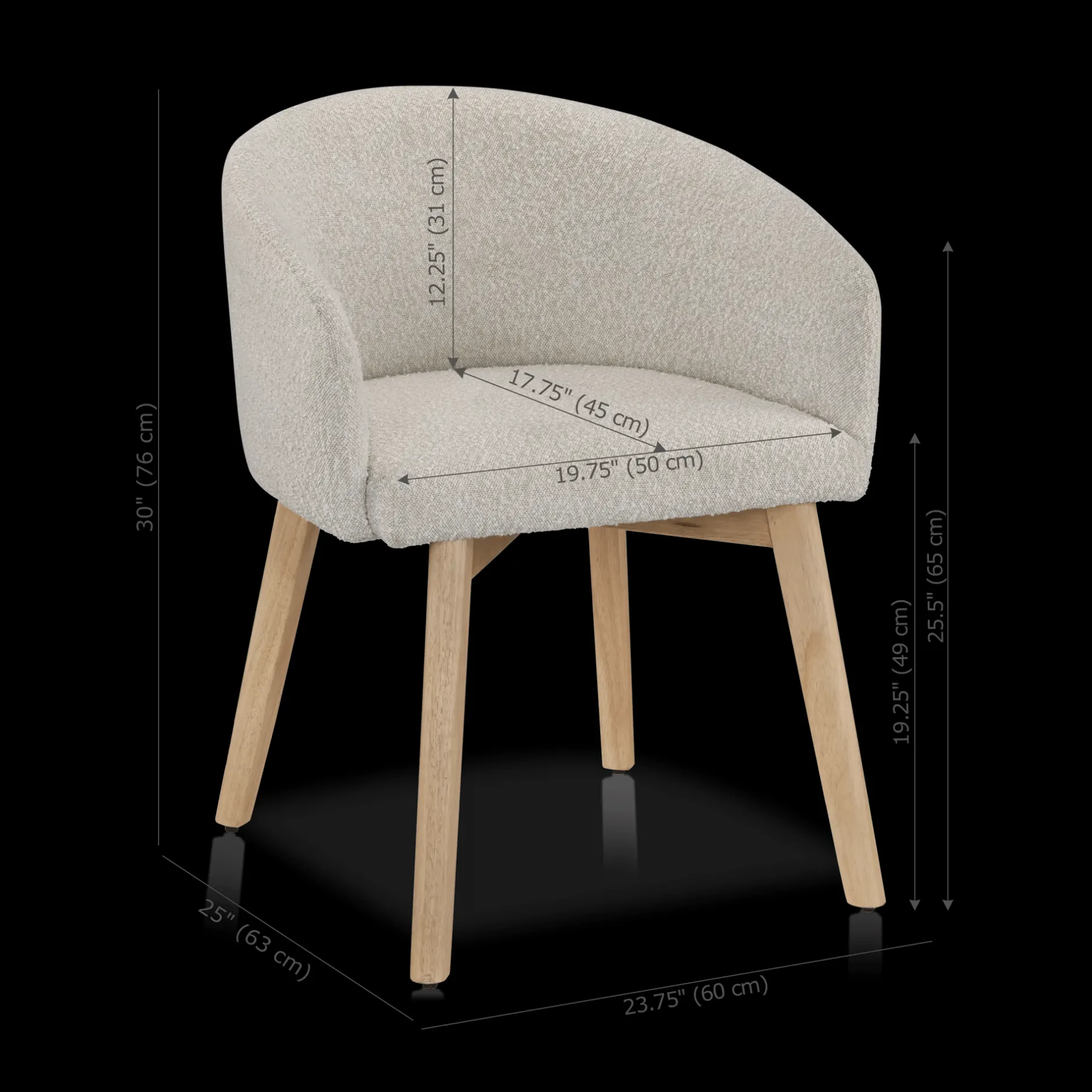 New Fabric and Wood Dining Chair Furniture Accessories|Dining Chairs