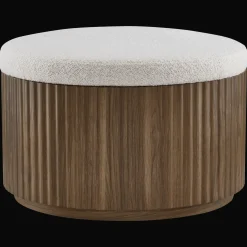 Clearance Fabric and Wood Ottoman with Storage Entryway Benches Ottomans And Poufs|Ottomans & Benches