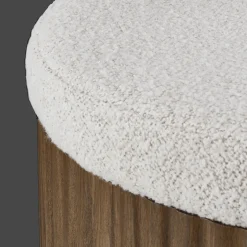 Clearance Fabric and Wood Ottoman with Storage Entryway Benches Ottomans And Poufs|Ottomans & Benches