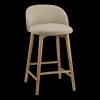 Fabric and Wood Stool Furniture Accessories|Bar & Counter Stools