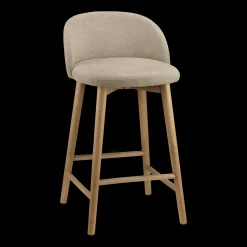 Fabric and Wood Stool Furniture Accessories|Bar & Counter Stools