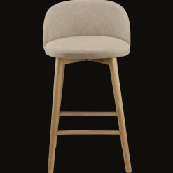Fabric and Wood Stool Furniture Accessories|Bar & Counter Stools