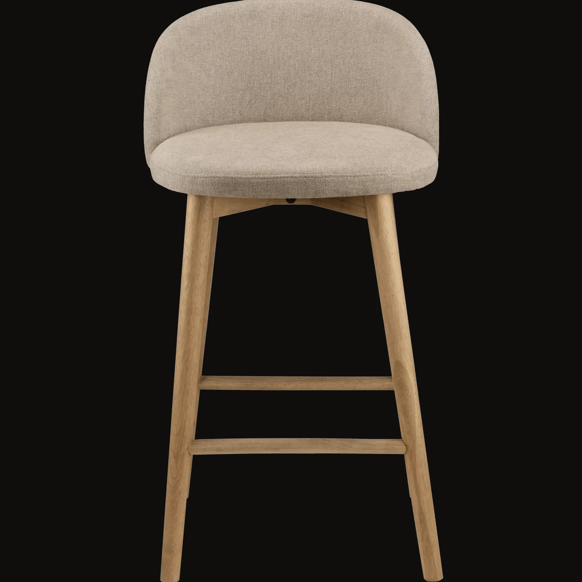 Fabric and Wood Stool Furniture Accessories|Bar & Counter Stools