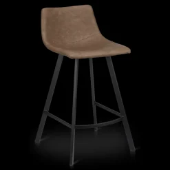 Discount Faux Leather and Metal Bar Stool Furniture Accessories|Bar & Counter Stools