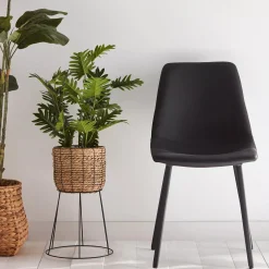 Outlet Faux Leather and Metal Dining Chair Furniture Accessories|Dining Chairs