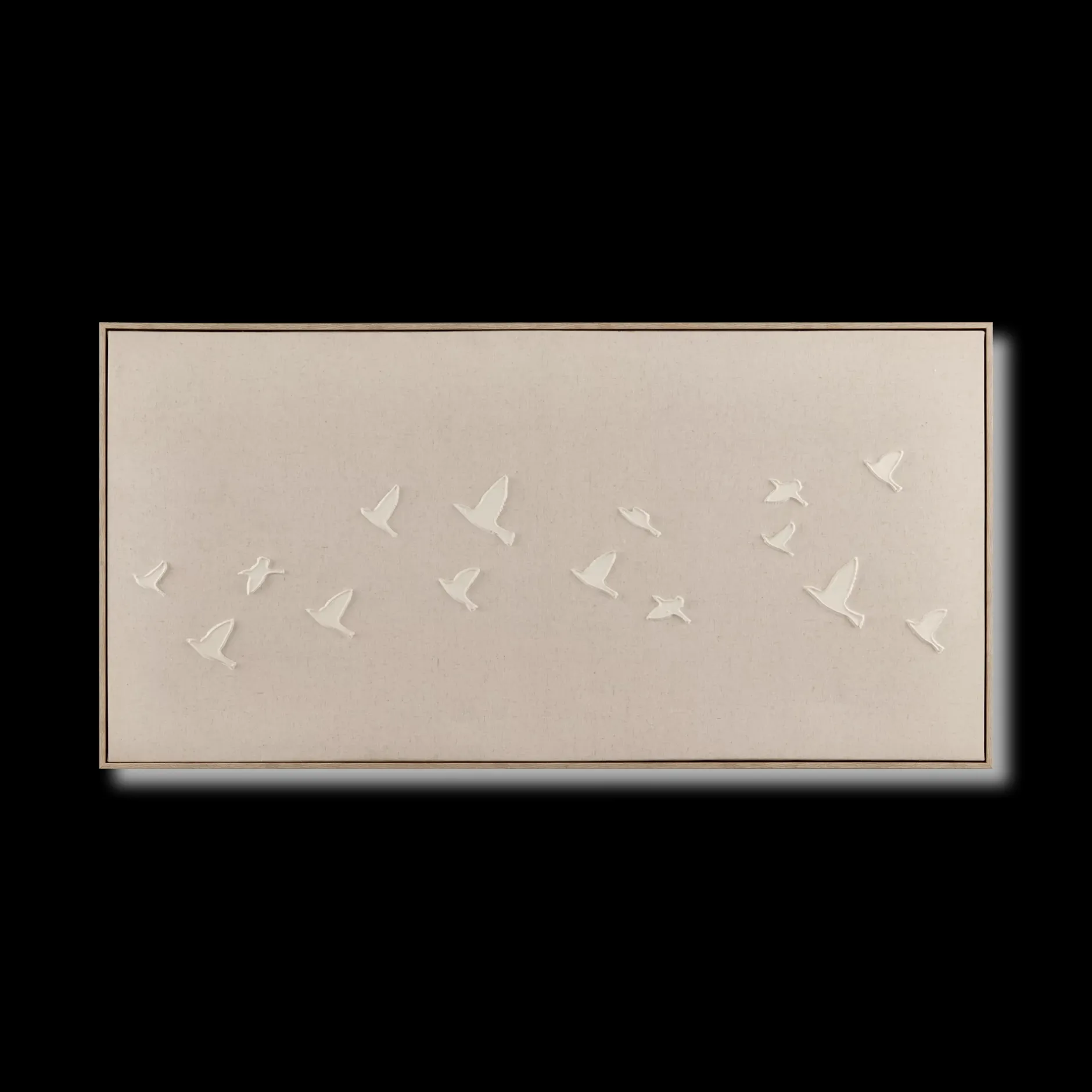 Best Flock of Birds Oil Painted Framed Art Oil Paintings