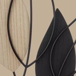 Best Framed Metal & Wood Leaves Wall Art Wall Decorations