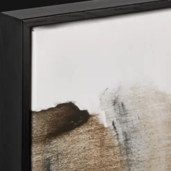 Sale Gel-Embellished Neutral & Blue Canvas Mixed Media Art