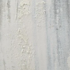 Sale Gel-Embellished Neutral & Blue Canvas Mixed Media Art