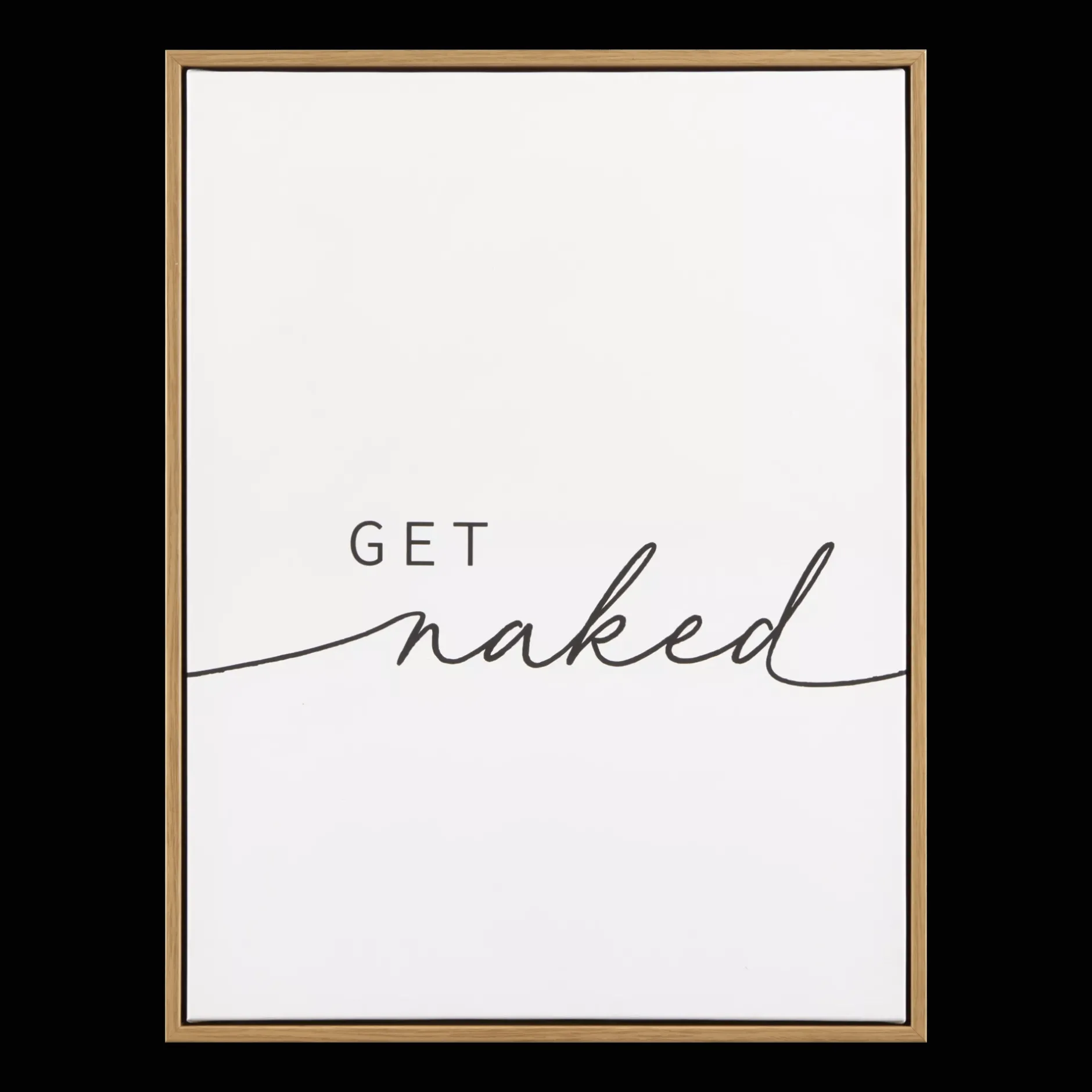 Hot Get Naked Framed Art Bathroom Wall Decor